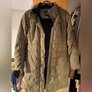 Women’s Marmot Green Khaki Puffer Coat